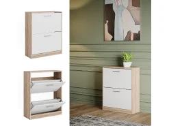 Móvel De Arrumação|Sapateira|Vicco Sapateira /sonoma 59x22x72.5 gizmo Branco