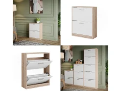 Móvel De Arrumação|Sapateira|Vicco Sapateira /sonoma 59x22x72.5 gizmo Branco