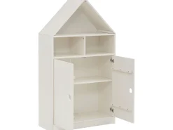 Prateleira*Loft24 Sapateira com 4 abas em MDF e carvalho do Pacífico Branco