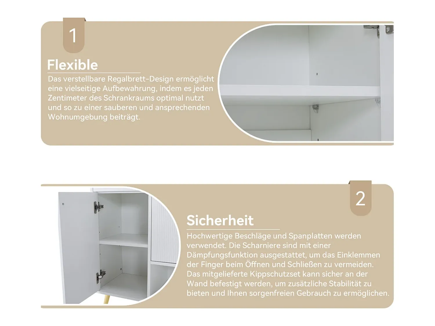 Merax Sapateira com 2 gavetas e 4 portas - 130 x 37 x 100 cm - pés metálicos e aglomerado -^ Móvel De Arrumação|Sapateira