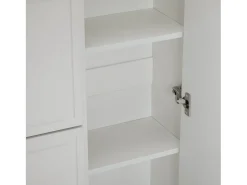 Móvel De Arrumação|Sapateira*Hauss Spole Sapateira com 2 gavetas e 4 portas - Branca 120x24x107 cm Branco
