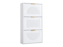 Hauss Spole Sapateira com 3 portas - Branca 60 x 24 x 114 cm^ Móvel De Arrumação|Sapateira