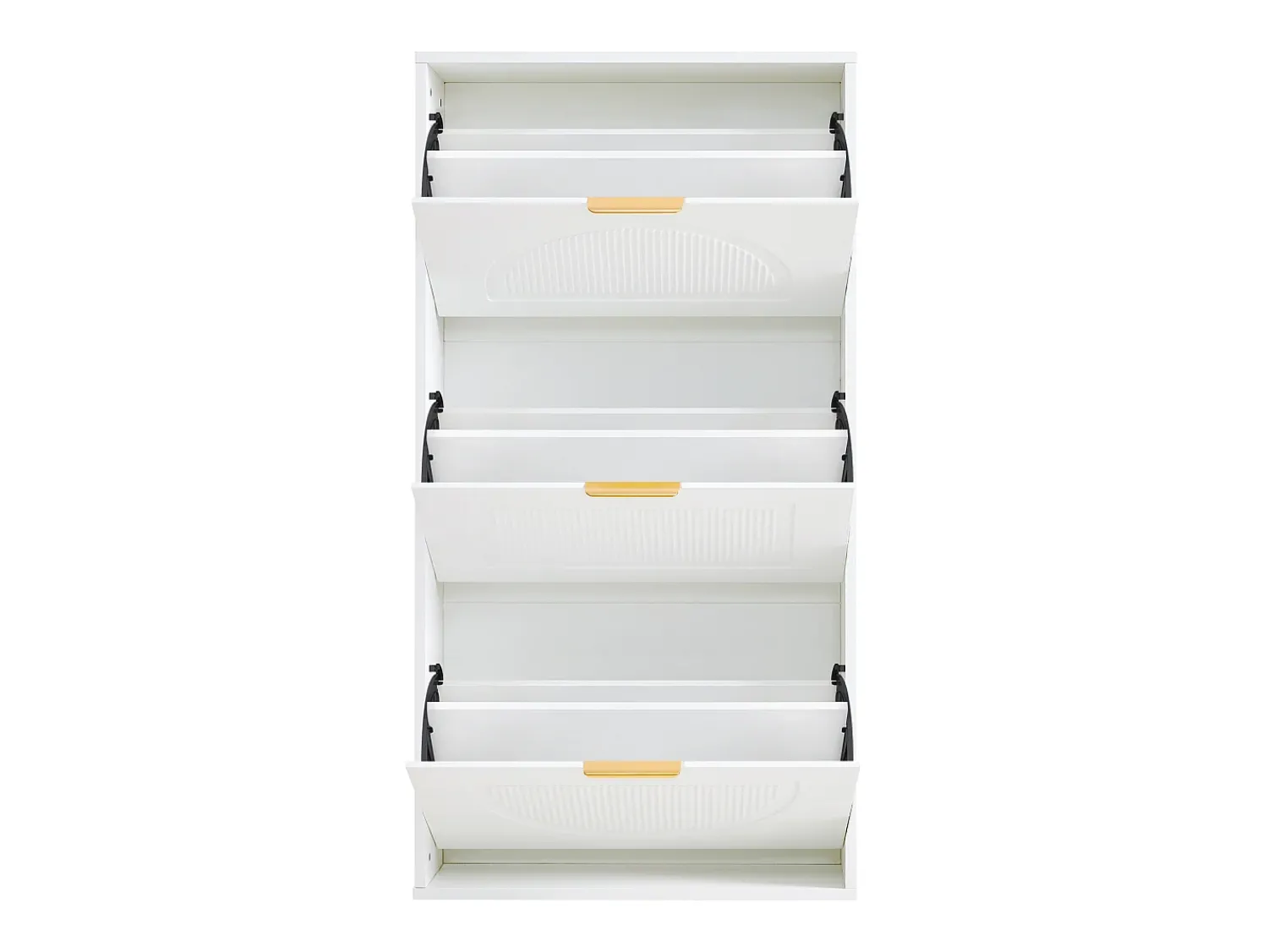 Hauss Spole Sapateira com 3 portas - Branca 60 x 24 x 114 cm^ Móvel De Arrumação|Sapateira