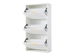 Hauss Spole Sapateira com 3 portas - Branca 60 x 24 x 114 cm^ Móvel De Arrumação|Sapateira
