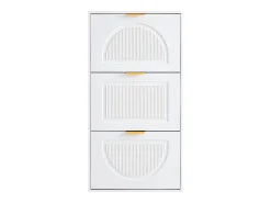 Hauss Spole Sapateira com 3 portas - Branca 60 x 24 x 114 cm^ Móvel De Arrumação|Sapateira