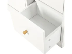 Best Hauss Spole Sapateira com 4 portas, banco rebatível e 1 gaveta - Madeira PB branca Branco