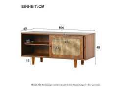 Discount Hauss Spole Sapateira com 2 portas de correr - Prateleiras ajustáveis- Cor natural Natural escuro