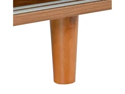 Discount Hauss Spole Sapateira com 2 portas de correr - Prateleiras ajustáveis- Cor natural Natural escuro