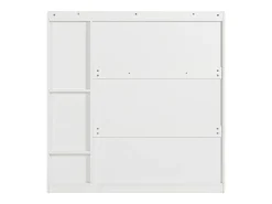 Merax Sapateira com 4 portas e 1 banco dobrável - 119 x 24 x 122 cm - Aglomerado -^ Móvel De Arrumação|Sapateira