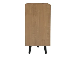 Móvel De Arrumação|Sapateira*Hauss Spole Sapateira com 3 portas e banco - Madeira PB - Cor natural escura Natural escuro
