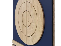 Móvel De Arrumação|Sapateira*Hauss Spole Sapateira com 2 portas redondas geométricas - e bege claro Azul
