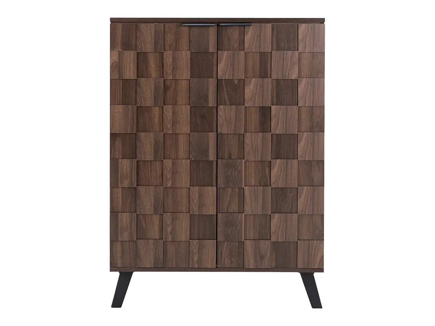 Discount Hauss Spole Sapateira com 5 prateleiras em madeira escura, 80 x 35,5 x 110 cm - prateleiras ajustáveis Natural escuro