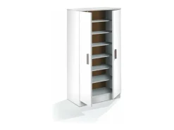Loungitude Sapateira com 7 prateleiras, branca, 108x55x36 cm, quarto, sala de estar^ Móvel De Arrumação|Sapateira