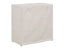 Sapateira com cobertura 79x40x80 cm tecido PT430093 Branco