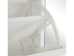 Móvel De Arrumação|Sapateira*Hauss Spole Sapateira com espelho e 5 portas - Branca 80x24x147 cm Branco