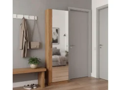 Móvel De Arrumação|Sapateira|duehome Sapateira com espelho Roma Castanho