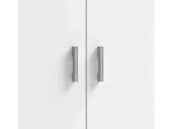 Discount Sapateira Corredor Armário Auxiliar 2 Portas 6 Prateleiras 60cm Branco