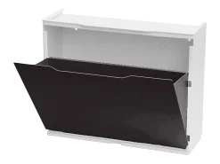 Móvel De Arrumação|Sapateira*Dmora Sapateira Damatucc, Sapateira que economiza espaço, Sapateira de entrada, Sapateira de 1 porta, 100% Made in Italy, 51x17h40 cm, Preto