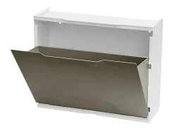 Clearance Dmora Sapateira Damatucc, Sapateira que economiza espaço, Sapateira de entrada, Sapateira de 1 porta, 100% Made in Italy, 51x17h40 cm, Tortora Cinzento