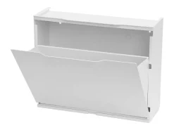 Móvel De Arrumação|Sapateira|Dmora Sapateira Damatucc, Sapateira que economiza espaço, Sapateira de entrada, Sapateira de 1 porta, 100% Made in Italy, 51x17h40 cm, Branco