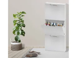 Móvel De Arrumação|Sapateira|Dmora Sapateira Damatucc, Sapateira que economiza espaço, Sapateira de entrada, Sapateira de 1 porta, 100% Made in Italy, 51x17h40 cm, Branco