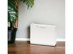 Móvel De Arrumação|Sapateira|Dmora Sapateira Damatucc, Sapateira que economiza espaço, Sapateira de entrada, Sapateira de 1 porta, 100% Made in Italy, 51x17h40 cm, Branco