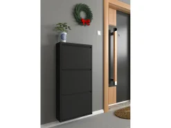 Dmora Sapateira Danacleri, Sapateira de metal, Armário de entrada multiuso, Armário de calçado, 50x15h104 cm,^ Móvel De Arrumação|Sapateira