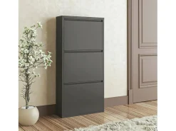 Dmora Sapateira Danacleri, Sapateira de metal, Armário de entrada multiuso, Armário de calçado, 50x15h104 cm,^ Móvel De Arrumação|Sapateira