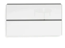 Móvel De Arrumação|Sapateira*Dmora Sapateira Dantonucc, Sapateira, Armário de entrada multiuso, Sapateira, Made in Italy, 160x19h85 cm, brilhante Branco