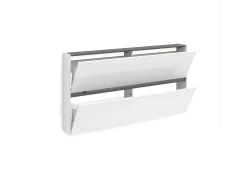 Móvel De Arrumação|Sapateira*Dmora Sapateira Dantonucc, Sapateira, Armário de entrada multiuso, Sapateira, Made in Italy, 160x19h85 cm, brilhante Branco