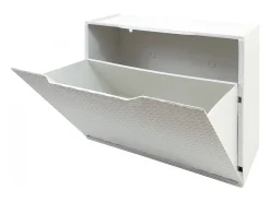 Móvel De Arrumação|Sapateira|Dmora Sapateira Darmitan, Sapateira que economiza espaço, Sapateira de entrada, Sapateira de 1 porta, 100% Made in Italy, 51x17h40 cm, Branco