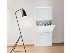 Móvel De Arrumação|Sapateira|Dmora Sapateira Darmitan, Sapateira que economiza espaço, Sapateira de entrada, Sapateira de 1 porta, 100% Made in Italy, 51x17h40 cm, Branco
