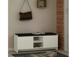 Móvel De Arrumação|Sapateira|Dmora Sapateira Dbarrec, Sapateira, Armário de entrada multiuso, Armário de calçado, 110x37h43 cm, Branco
