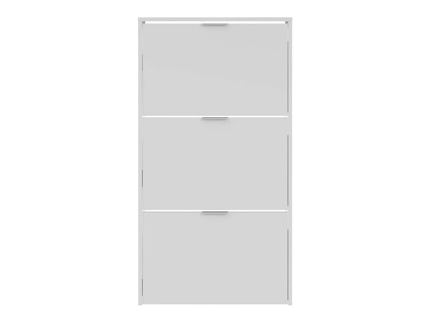 Móvel De Arrumação|Sapateira|Dmora Sapateira Dcosta, guarda-roupa com 3 portas sanfonadas, armário de dupla capacidade para até 18 pares de sapatos, 70x17h180 cm, brilhante Branco