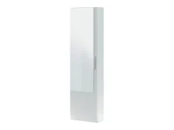 Dmora Sapateira Dcozzol, Sapateira alta com 1 porta, Sapateira moderna, Armário de entrada com espelho, 50x22h180 cm,^ Móvel De Arrumação|Sapateira