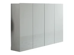 Outlet Dmora Sapateira DDilorenz, Armário de sapatos, Armário de entrada multiusos, Armário de calçado, Made in Italy, 160x34h115 cm, Cinza Cinzento