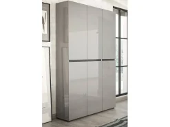 Móvel De Arrumação|Sapateira*Dmora Sapateira Ddomingue, Armário de sapato, Armário de entrada multiuso, Armário de calçado, Made in Italy, 122x34h200 cm, Cinza Cinzento