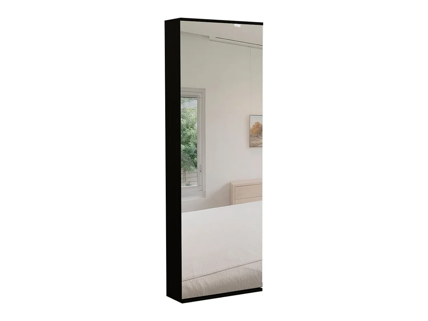 Móvel De Arrumação|Sapateira*TuHome Sapateira de parede Leto com espelho, estilo moderno e espaço, 137.92 cm X 46.99 cm X 20.57 cm , Preto