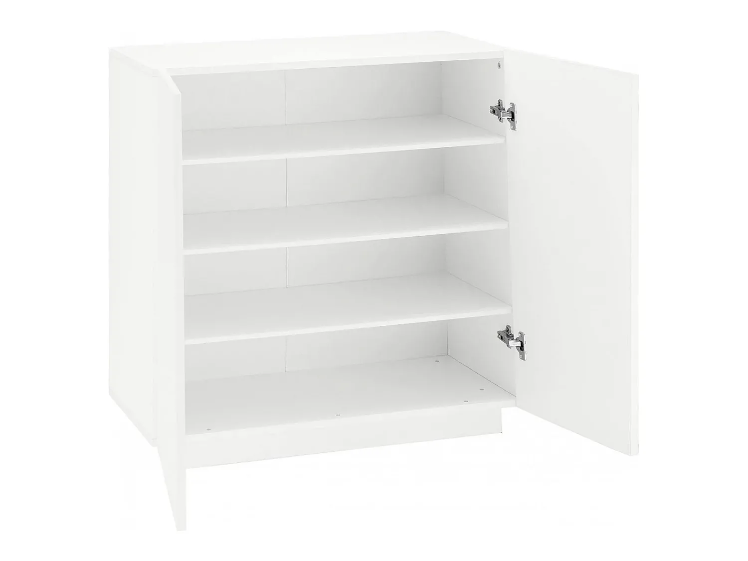 Dmora Sapateira Dfogl, Armário multiuso com 2 portas, Sapateira de entrada, 100% Fabricado na Itália, 80x38h86 cm, Branco brilhante^ Móvel De Arrumação|Sapateira
