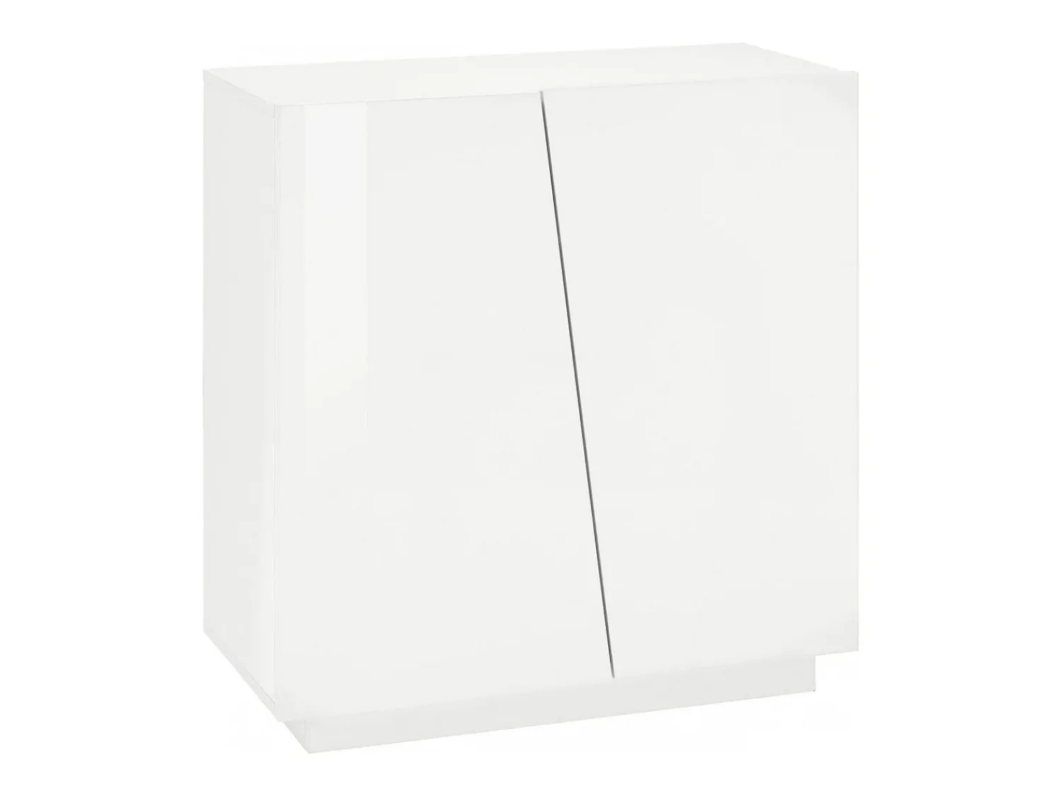 Dmora Sapateira Dfogl, Armário multiuso com 2 portas, Sapateira de entrada, 100% Fabricado na Itália, 80x38h86 cm, Branco brilhante^ Móvel De Arrumação|Sapateira