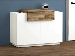 Dmora Sapateira Dlucc, armário multiuso com 2 portas e 1 porta basculante, sapateira de entrada, 100% Fabricado na Itália, 120x45h86 cm, brilhante e bordo^ Móvel De Arrumação|Sapateira