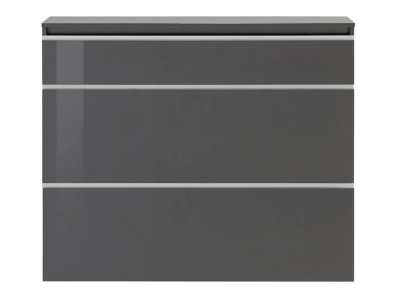 Dmora Sapateira Dlukak, Armário multiuso com 2 portas e 1 porta basculante, Sapateira de entrada, 100% Fabricado na Itália, 120x27h108 cm, Antracite brilhante Preto