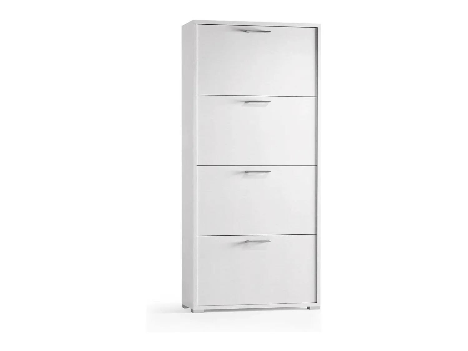 Dmora Sapateira Dmarcat, móvel de entrada multiuso com 4 portas sanfonadas, sapateira de dupla profundidade, 100% Fabricado na Itália, 67x28h147 cm,^ Móvel De Arrumação|Sapateira