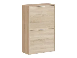 Sale Dmora Sapateira Dmoretto, Sapateira que economiza espaço com 2 portas, Sapateira de entrada, Guarda-roupa de sapateira, 50x22h76 cm, Carvalho Castanho