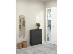 Móvel De Arrumação|Sapateira*Dmora Sapateira Dtorris, Sapateira, Armário de entrada multiusos, Sapateira, 70x24 h85 cm, Cinza Cinzento
