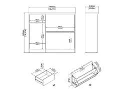 Móvel De Arrumação|Sapateira*Dmora Sapateira Dtrainin, Sapateira, Armário de entrada multiusos, Sapateira, 109x32 h93 cm, Branco