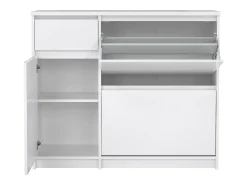 Móvel De Arrumação|Sapateira*Dmora Sapateira Dtrainin, Sapateira, Armário de entrada multiusos, Sapateira, 109x32 h93 cm, Branco