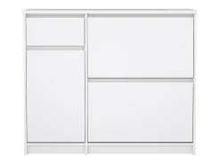 Móvel De Arrumação|Sapateira*Dmora Sapateira Dtrainin, Sapateira, Armário de entrada multiusos, Sapateira, 109x32 h93 cm, Branco