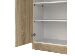 Dmora Sapateira Dtrebb, Sapateira, Armário de entrada multiusos, Sapateira, 69x35 h170 cm, Carvalho^ Móvel De Arrumação|Sapateira