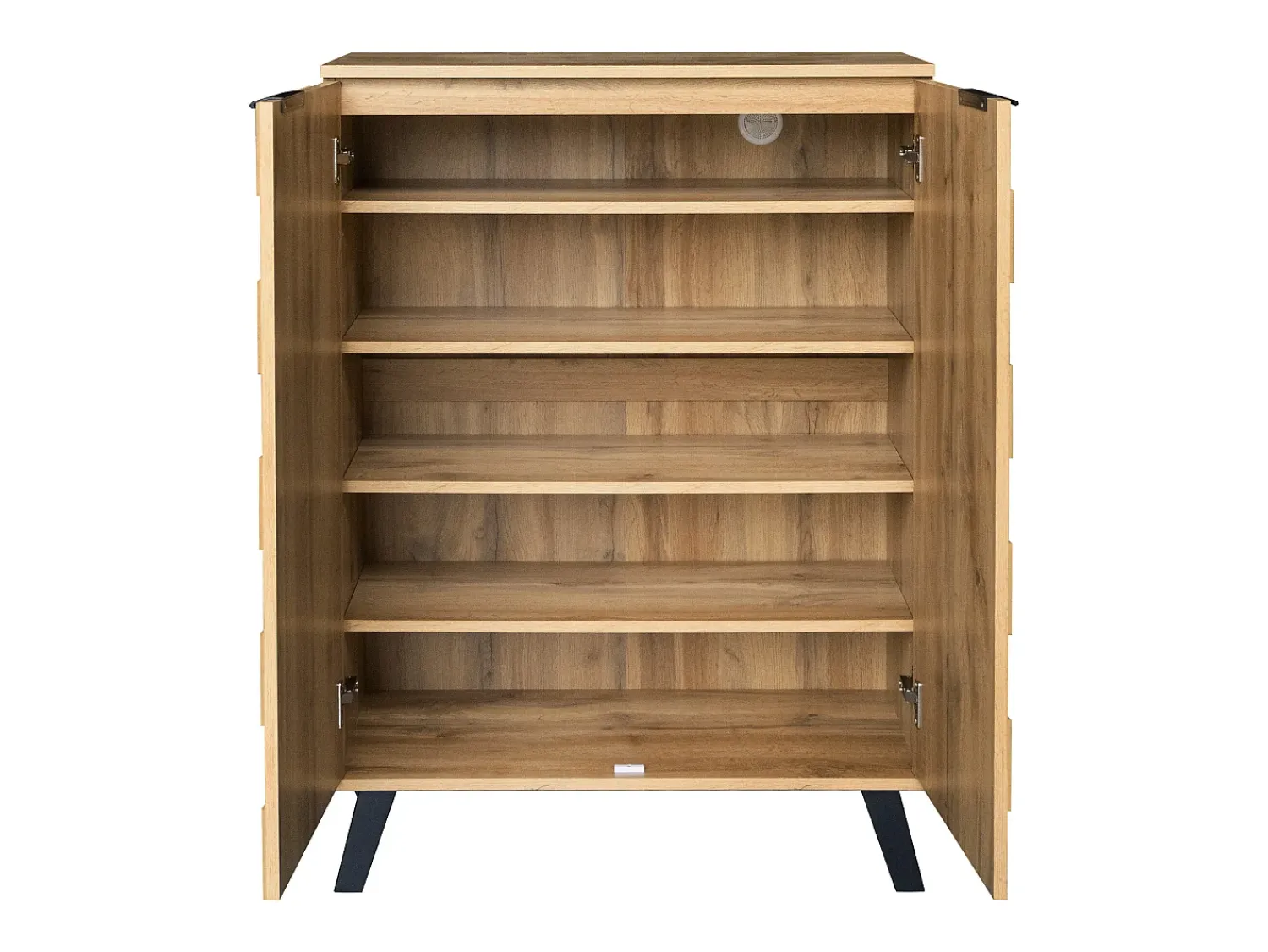 Móvel De Arrumação|Sapateira*Hauss Spole Sapateira em madeira, 5 níveis, prateleiras ajustáveis, armário de corredor 80,5 x 35 x 109,5 cm Natural claro
